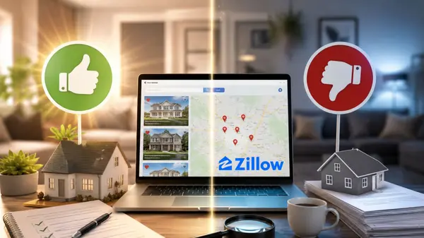 feature image of Pros and Cons of Shopping for a New Home on Zillow