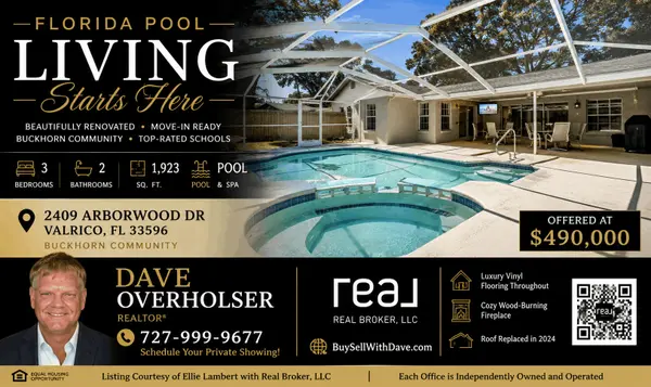 2409 Arborwood Dr Valrico FL Pool Home for Sale | Buckhorn