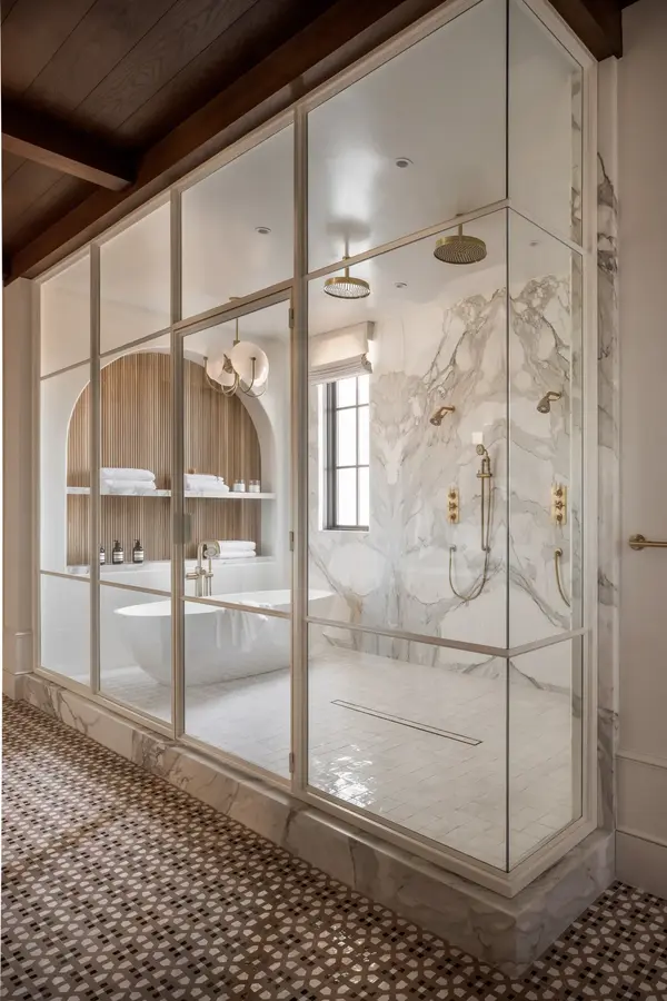feature image of Bathroom Design Inspiration: When the Materials Make the Room