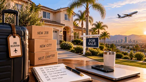 feature image of Your Employer Is Relocating You: 9 Questions to Ask Before Selling Your Chino Home