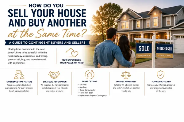 feature image of How Do You Sell Your House and Buy Another at the Same Time? A Guide to Contingent Buyers and Sellers