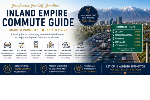 Inland Empire Commute Guide: Best Cities, Routes & Commute Times,Leticia & Alberto Sotomayor