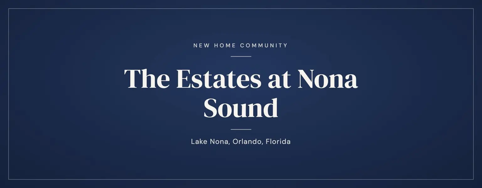 The Estates at Nona Sound