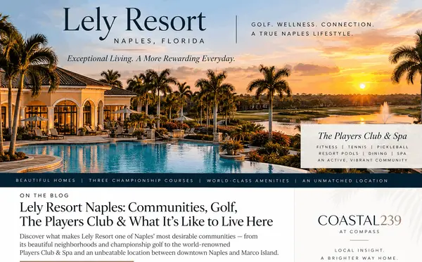 Lely Resort Naples: Homes, Golf & The Players Club