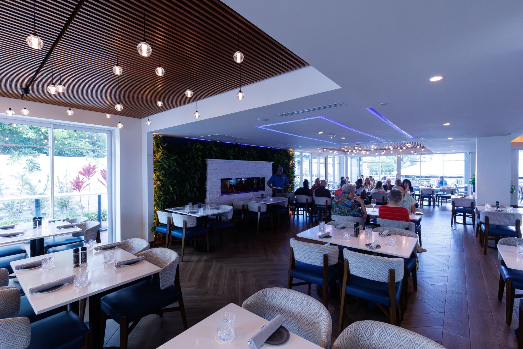 Elegant restaurant dining atmosphere