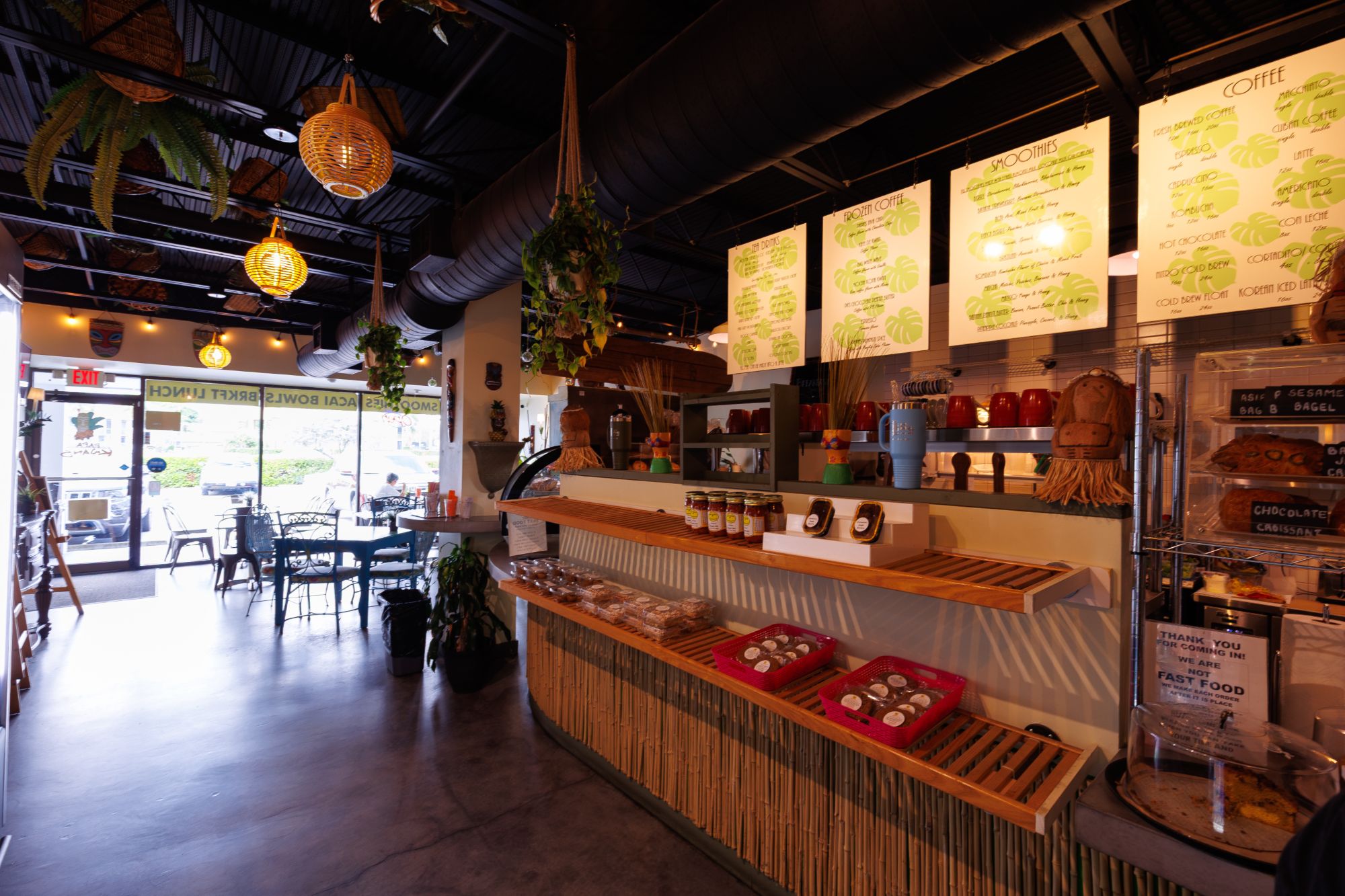 Restaurant interior representing dining options in the Juno Beach area