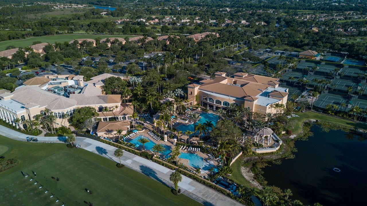 Championship golf landscape representative of Mirasol in Palm Beach Gardens Florida