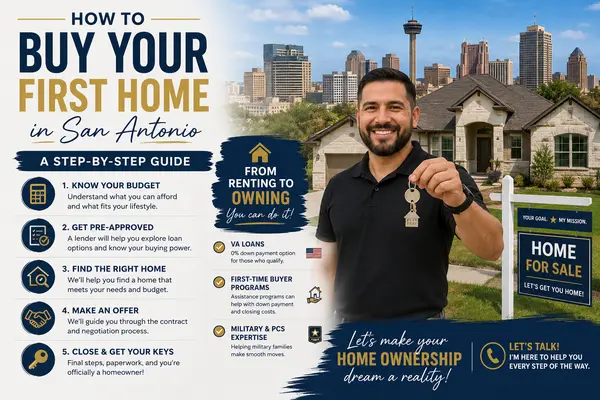 feature image of How to Buy Your First Home in San Antonio: A Step-by-Step Guide