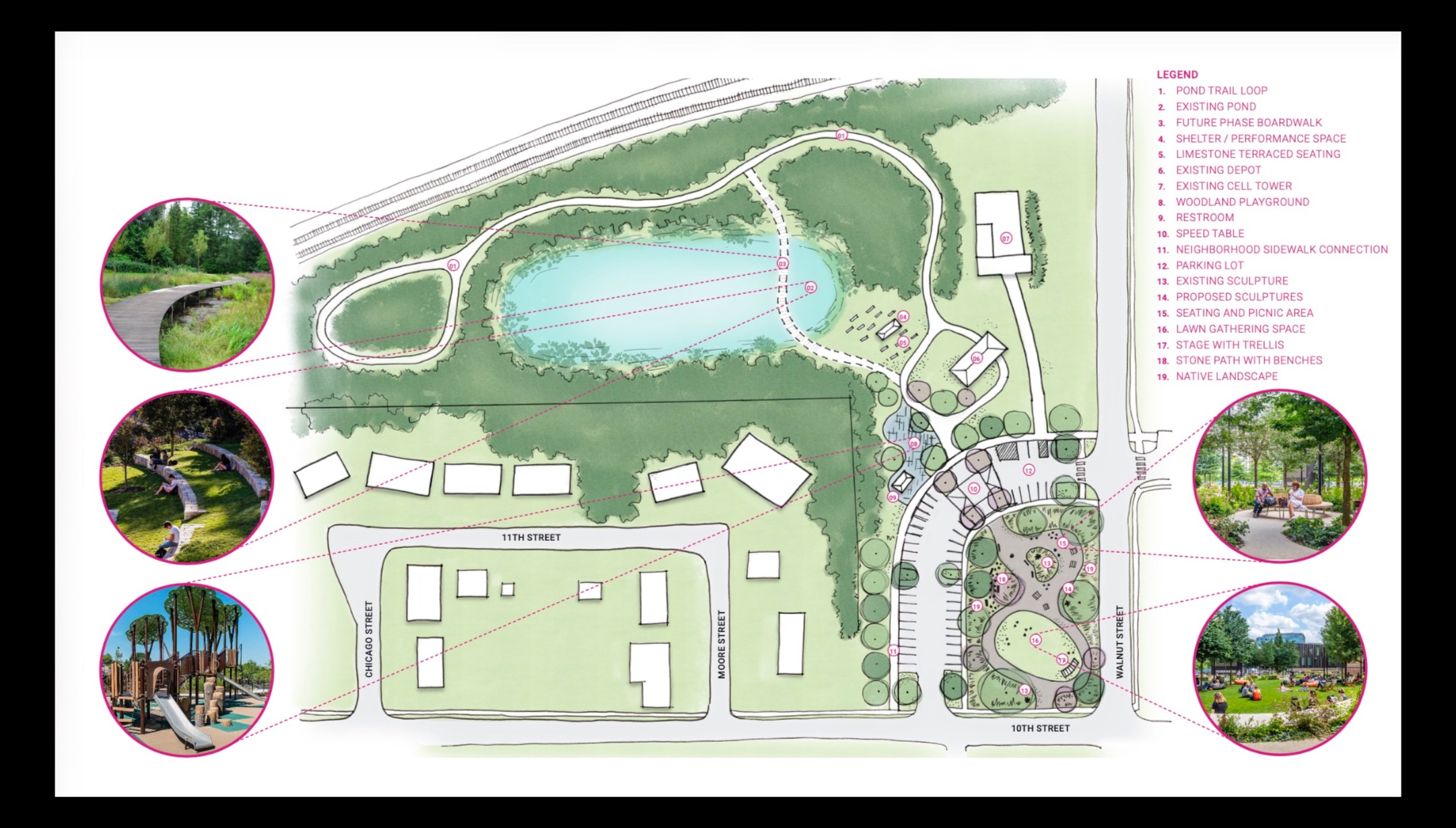 Conceptual Central Park plan 