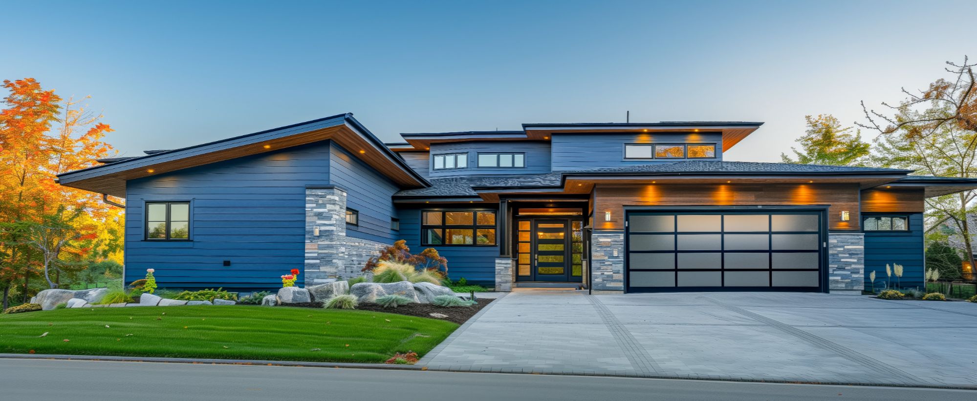 Luxury home exterior in Oakland County, Michigan