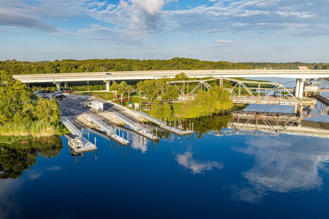 Lake Monroe waterfront in Sanford, Florida