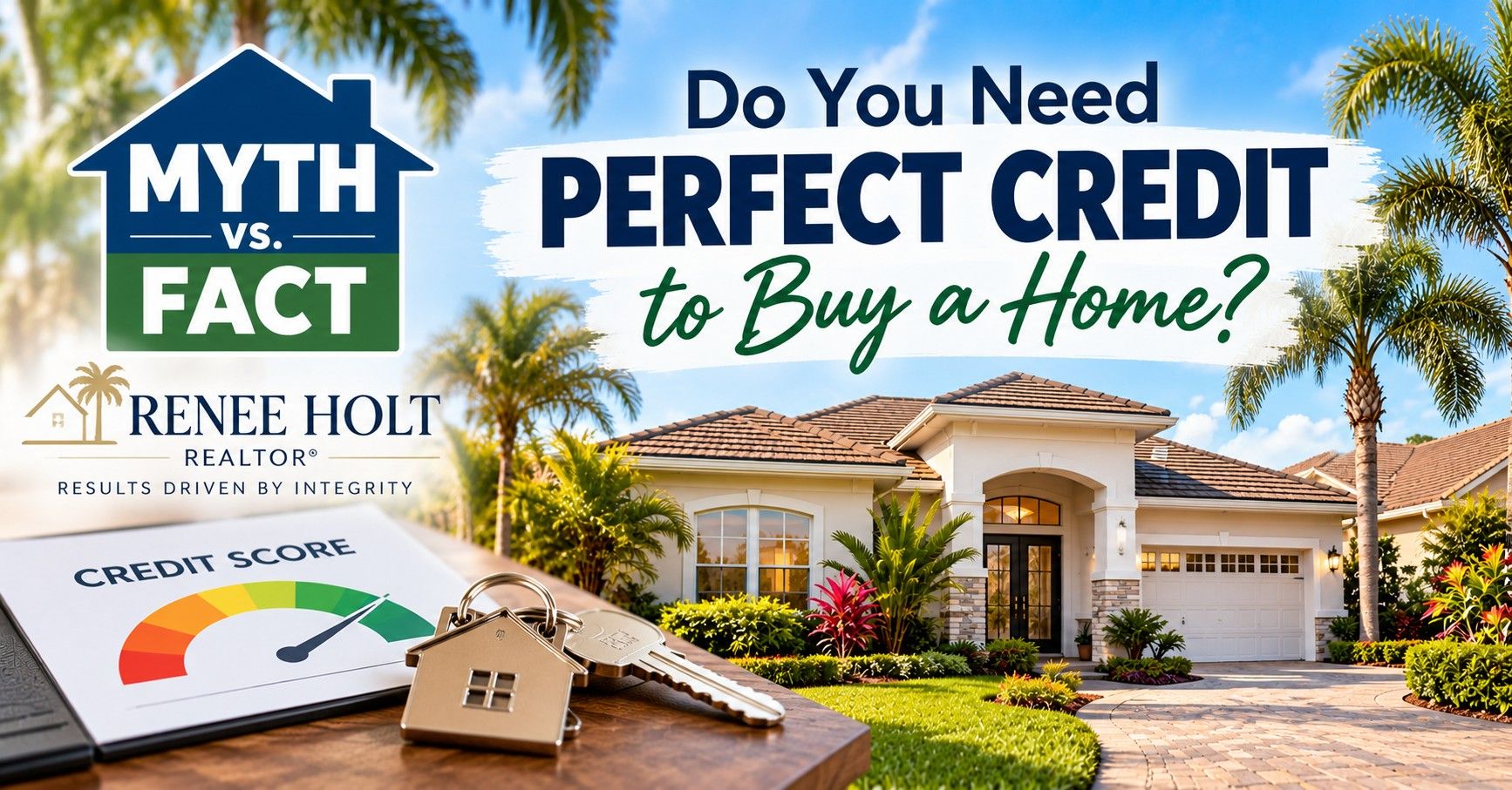Myth vs. Fact: Do you need perfect credit to buy a home? Renee Holt, REALTOR®, Central Florida real estate.