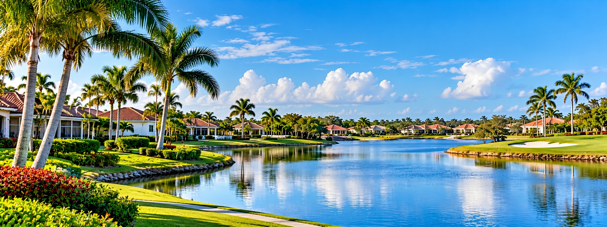 Tropical Waterfront Golf Community