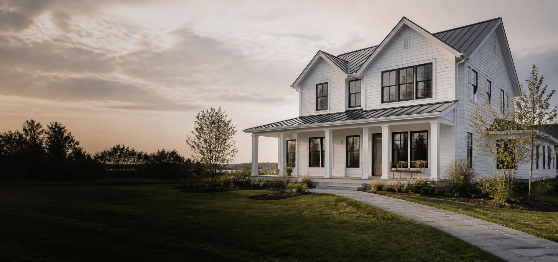 Newly built custom home by Dorvee Builders in Scarborough, Maine