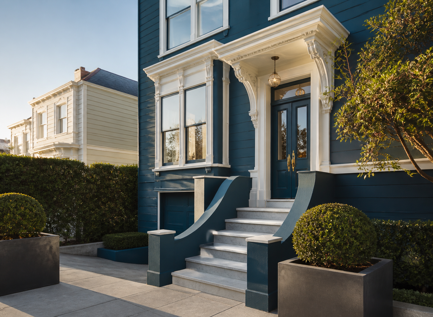 Impeccably prepared San Francisco home facade