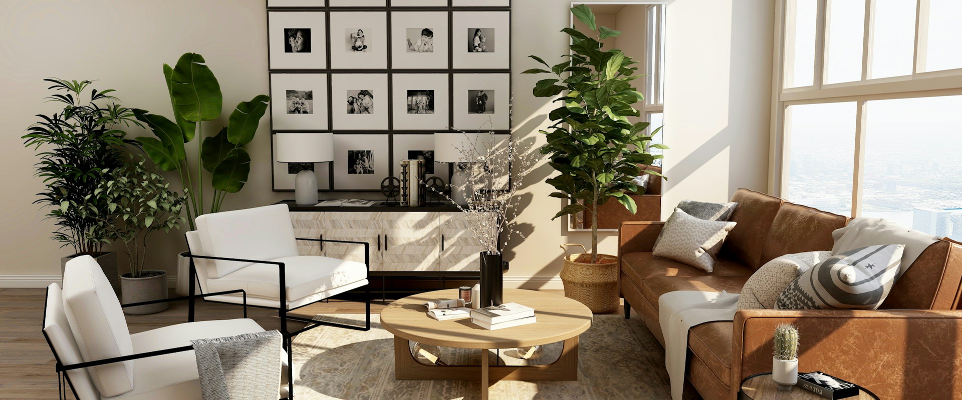 Warm residential interior