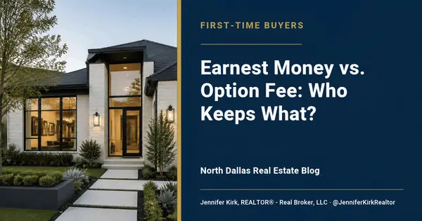 What’s the Difference Between Earnest Money and an Option Fee in Texas?,Jennifer Kirk