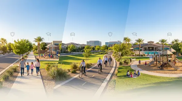 feature image of Gilbert vs Chandler vs Mesa: How to Choose the Safest Suburbs for Families with Kids and Short Commutes
