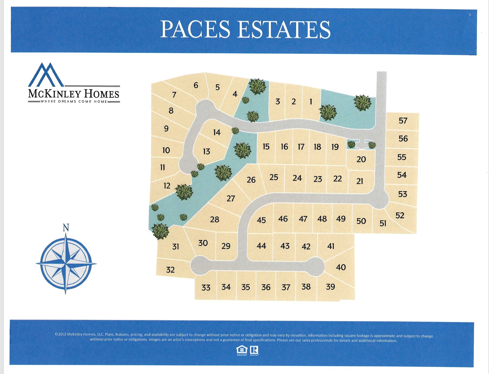 Paces Estates site plan