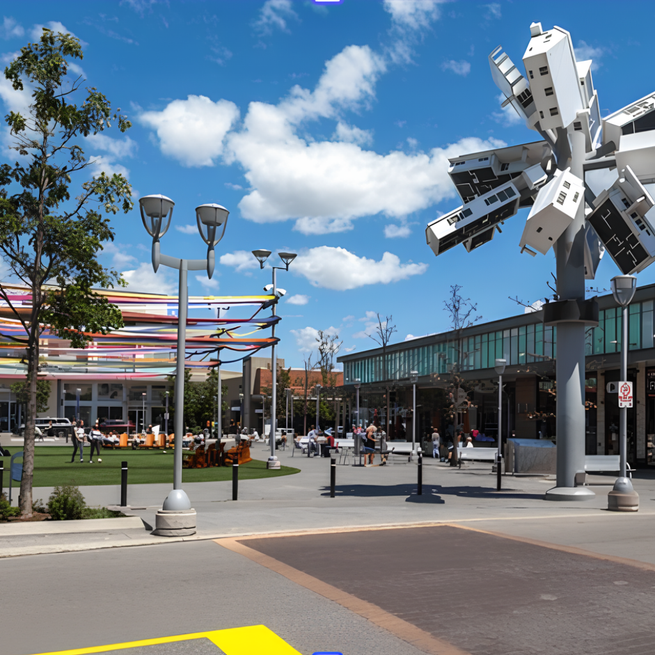 CF Shops at Don Mills outdoor retail and dining