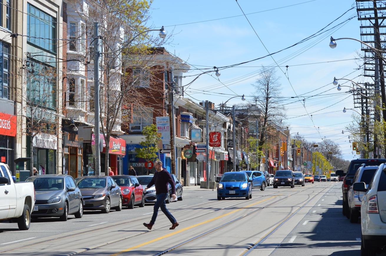 Queen Street East in The Beaches Toronto