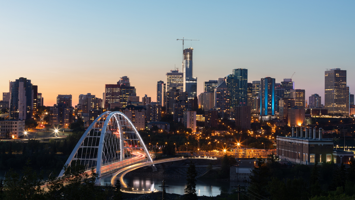 Edmonton city skyline