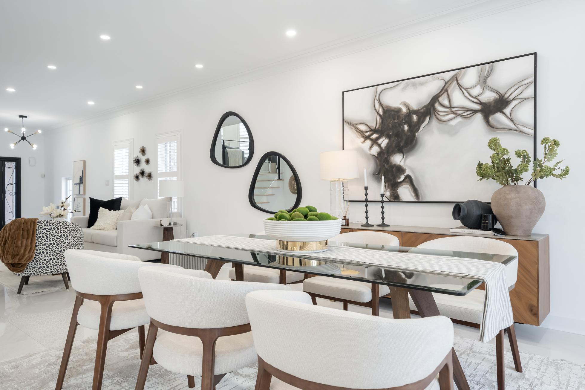 Professional home staging by Kelly Allan Design, included with every Othen Group listing