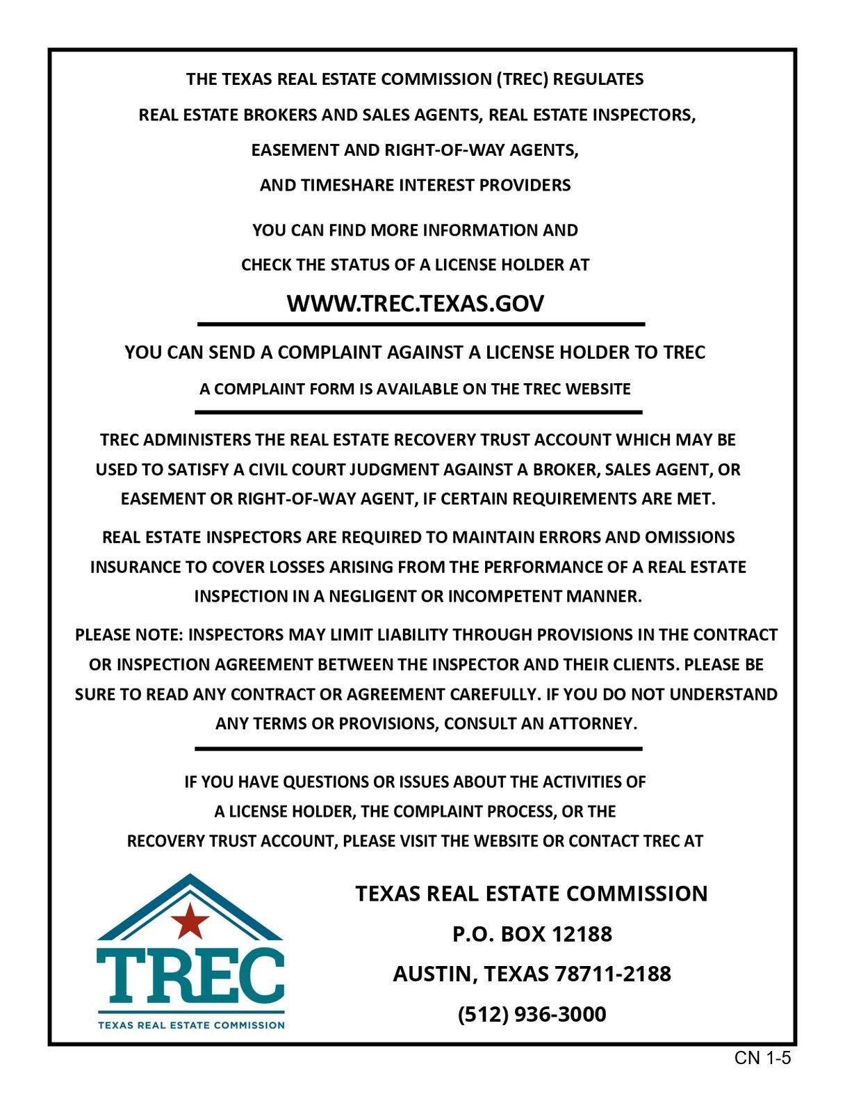 Consumer Protection Notice
