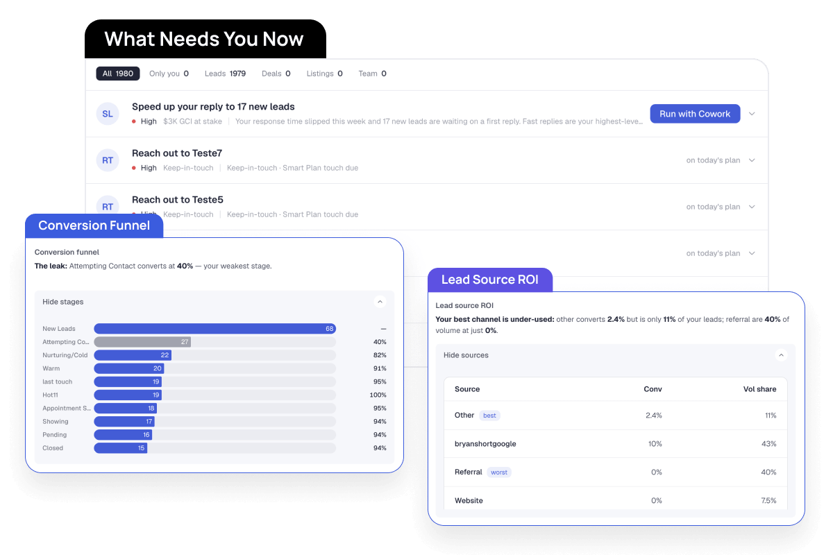 Cowork's prioritized 'What needs you now' list with one-tap actions