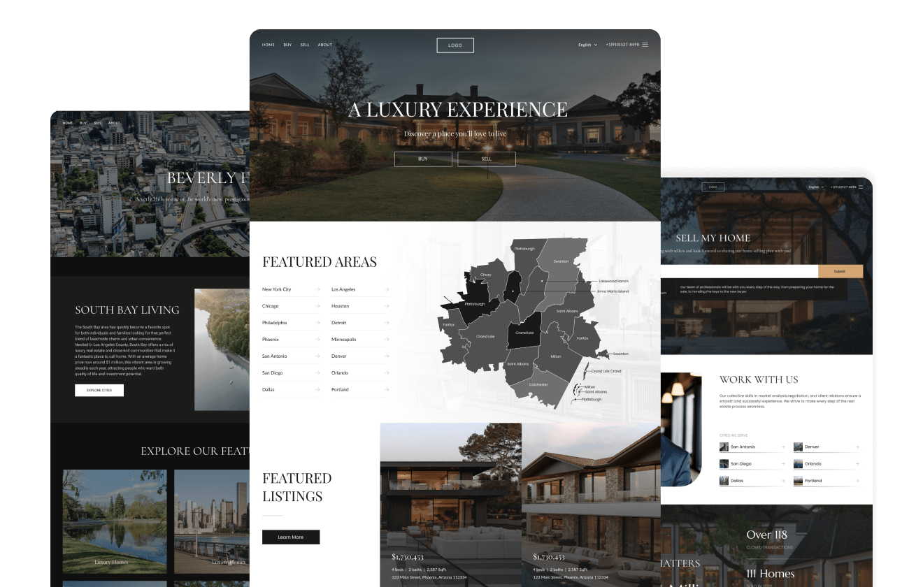 Hyperlocal real estate website