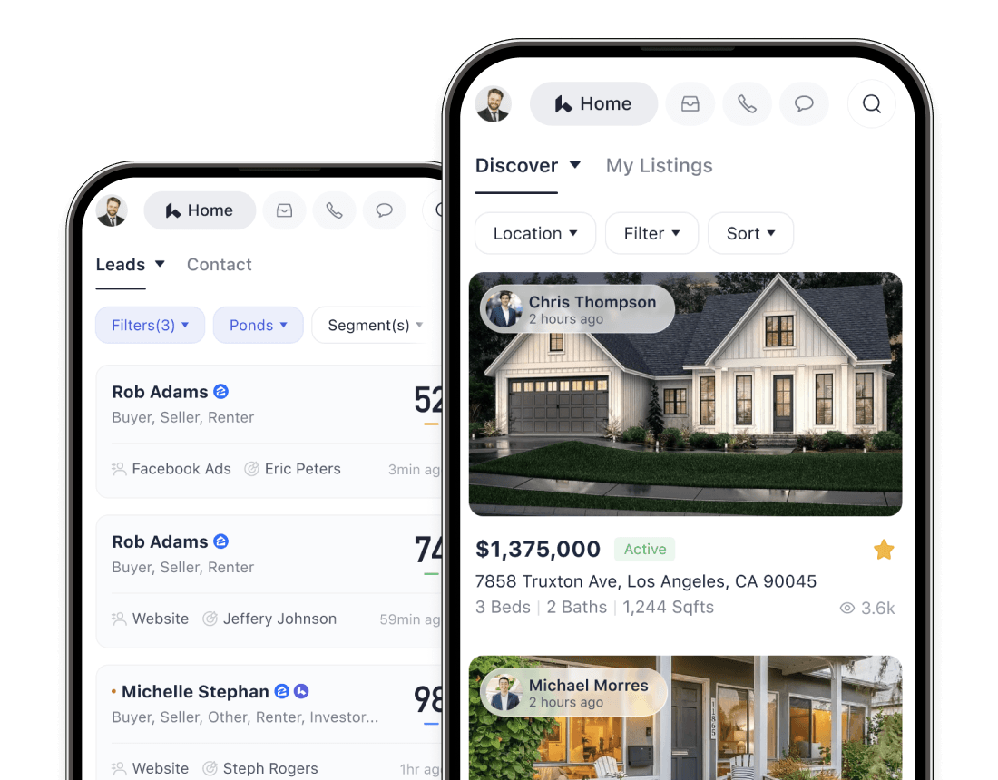 Lofty mobile app on a smartphone