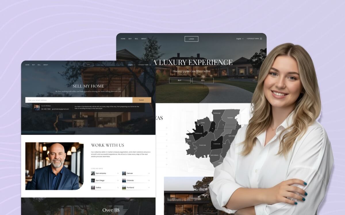 Concierge-built agent website with dedicated team