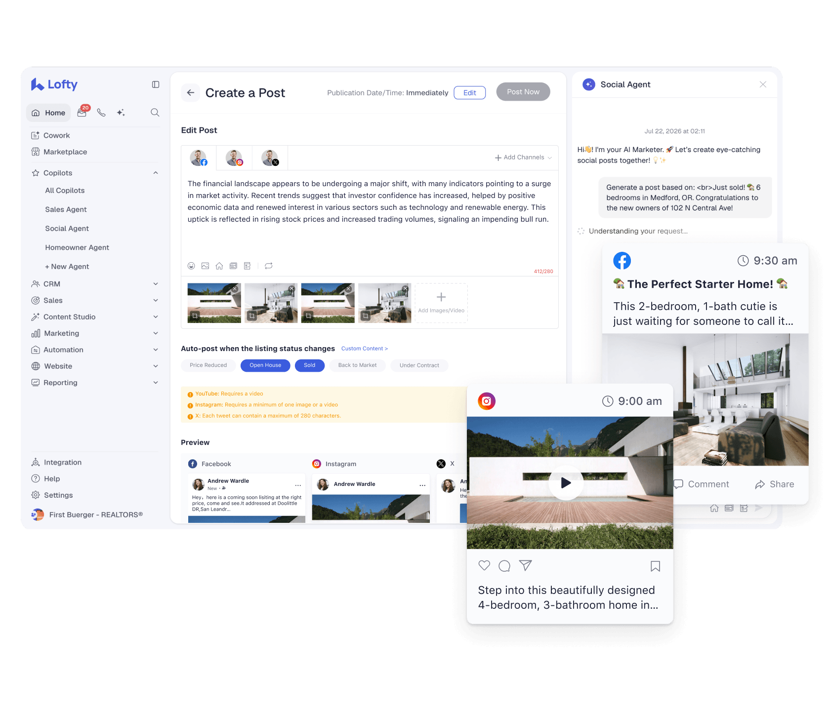Automate your content, showcase your listings
