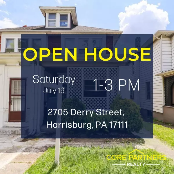 OPEN HOUSE: 2705 Derry Street, Harrisburg PA 17111
Agent: John MacDonald M. 717.495.2443 O. 717.718.-748
Saturday, July 19, 2025 - 1-3pm
This is a great opportunity to own a renovated property in Harrisburg.