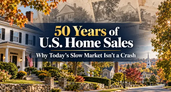 50 Years of U.S. Home Sales and Mortgage Rates: Why Today's Slow Market Isn't a Crash