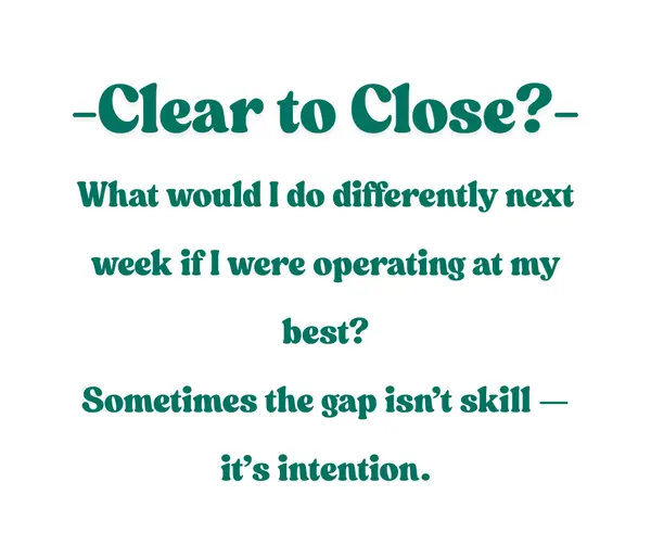Hold up ✋ before you get into the new week…

Take a quick timeout


What needs a tweak? What are you leaving behind?

A 5-minute reset now can save you a week of complications later 😉




#goservebig #yourhomesoldguaranteedrealty #realtor #realtestatetips #douglasville