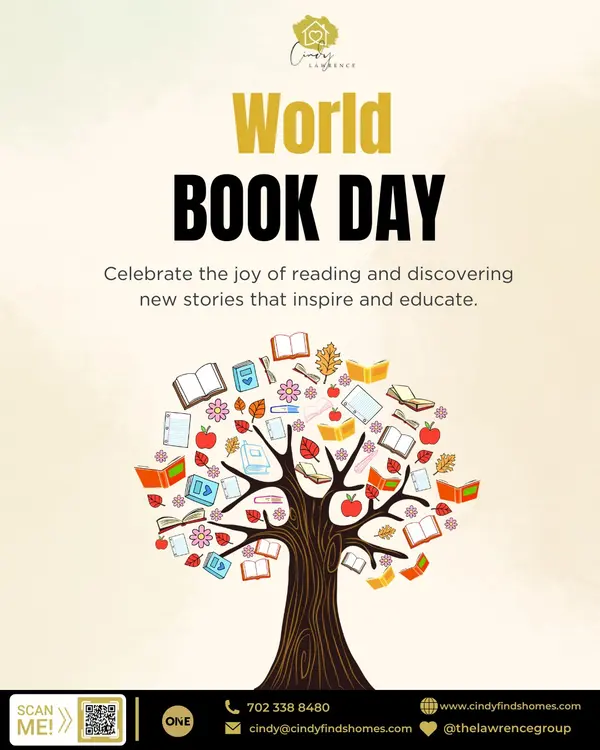 Happy World Book Day! 📚 Just like a great story, finding your dream home is an adventure—let me guide you through every chapter as your local Las Vegas Realtor. 🏡✨

🔍 Google me: https://g.co/kgs/zrWxWRe
🌐 Visit: www.cindyfindshomes.com


👣 Follow for more real estate tips, market updates, and home inspiration.


🏡 #CindyLawrenceRealtor  🔑 LIC# S.0059349 ✨ Realty One Group
