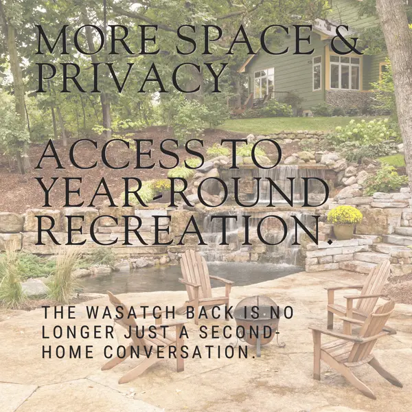 The Wasatch Back is no longer just a second-home market. Luxury buyers, executives, and remote professionals are looking at Francis, Kamas, Heber, Midway, and Hideout for more space, privacy, views, and year-round recreation. Curious what this means for your search? Message me WASATCH BACK.
Luxury Utah Properties, eXp Realty
LuxuryUtahProperties.com