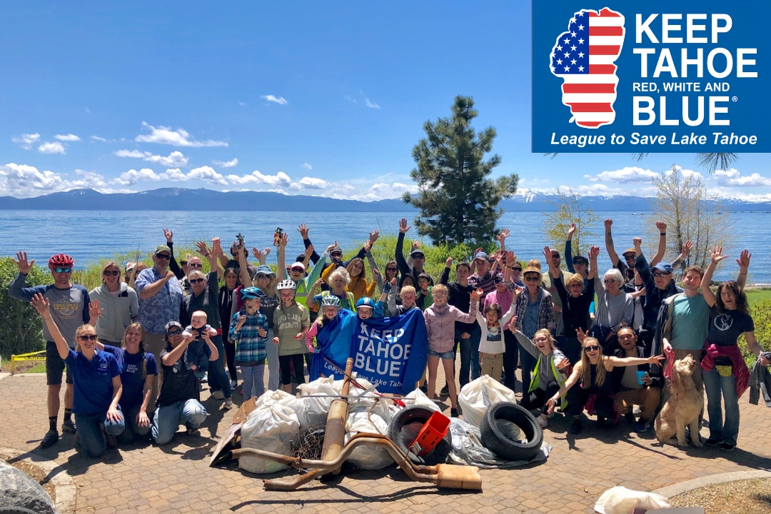 Keep Tahoe Red White and Blue Beach Cleanup around Lake Tahoe