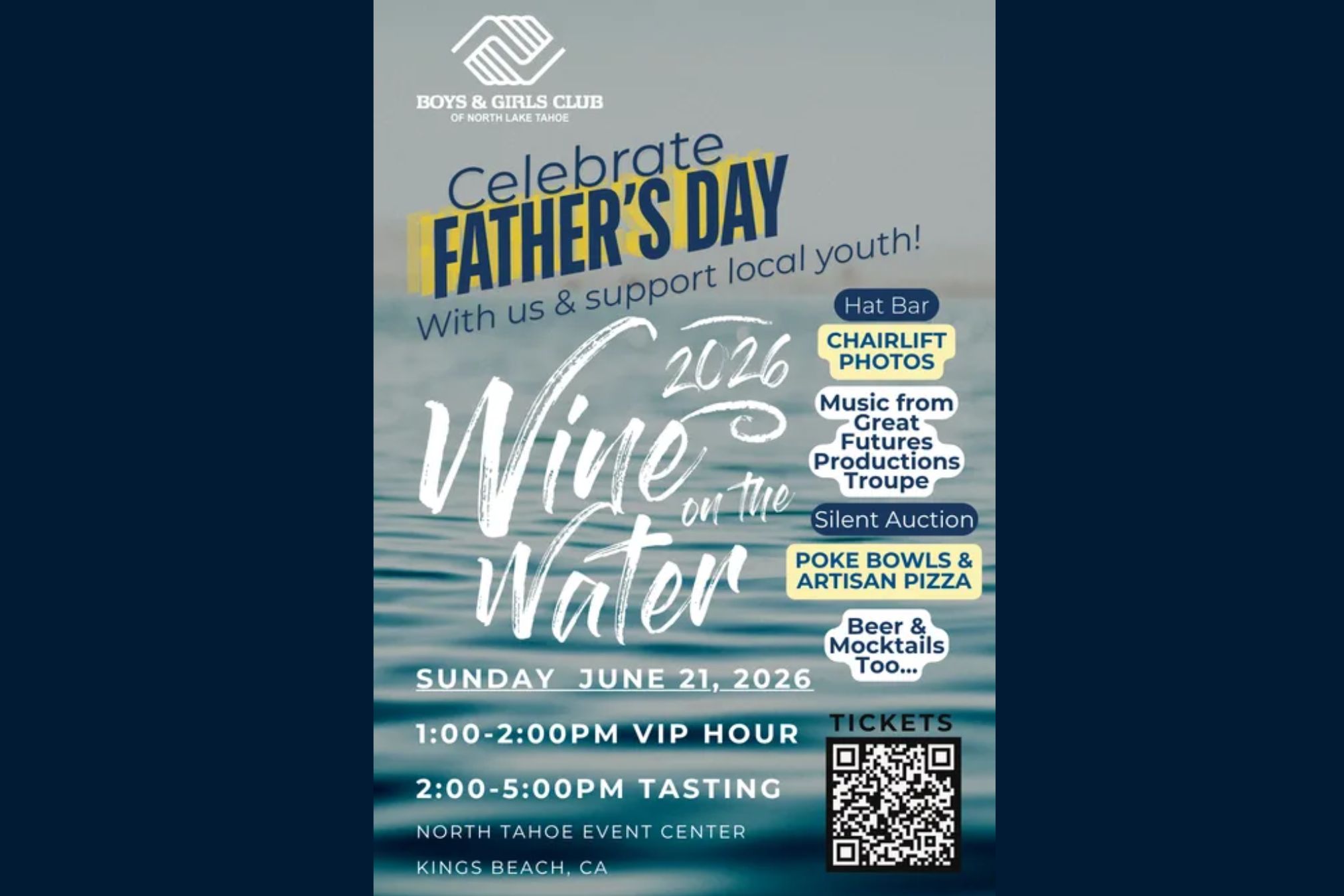 Wine on the Water at North Tahoe Event Center in Kings Beach