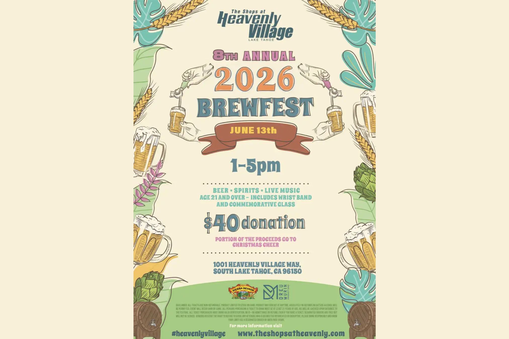 2026 Heavenly Village Brewfest at The Shops at Heavenly Village
