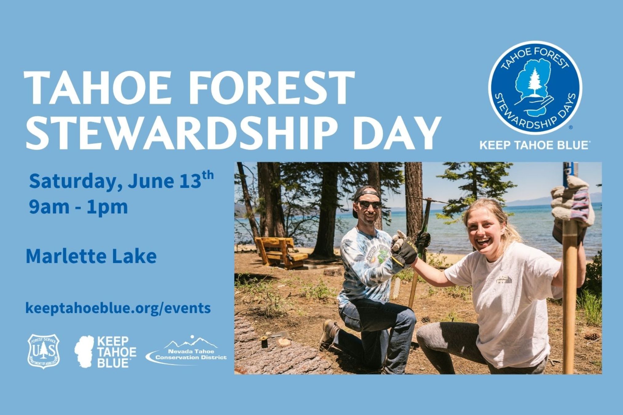 Tahoe Forest Stewardship Day at Marlette Creek near Lake Tahoe Nevada
