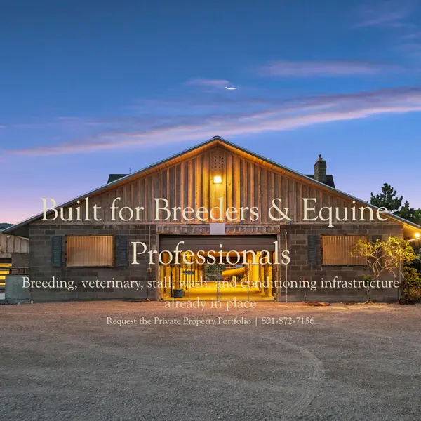 For breeders, equine veterinarians, trainers, and performance horse professionals, this is infrastructure that can take years to recreate. At J Diamond Ranch, it is already in place.
Luxury Utah Properties, eXp Realty Land & Ranch
Judy Kostrencich & Rebecca Sellenlight
801-872-7156 LuxuryUtahProperties.com
https://luxuryutahproperties.com/j-diamond-ranch