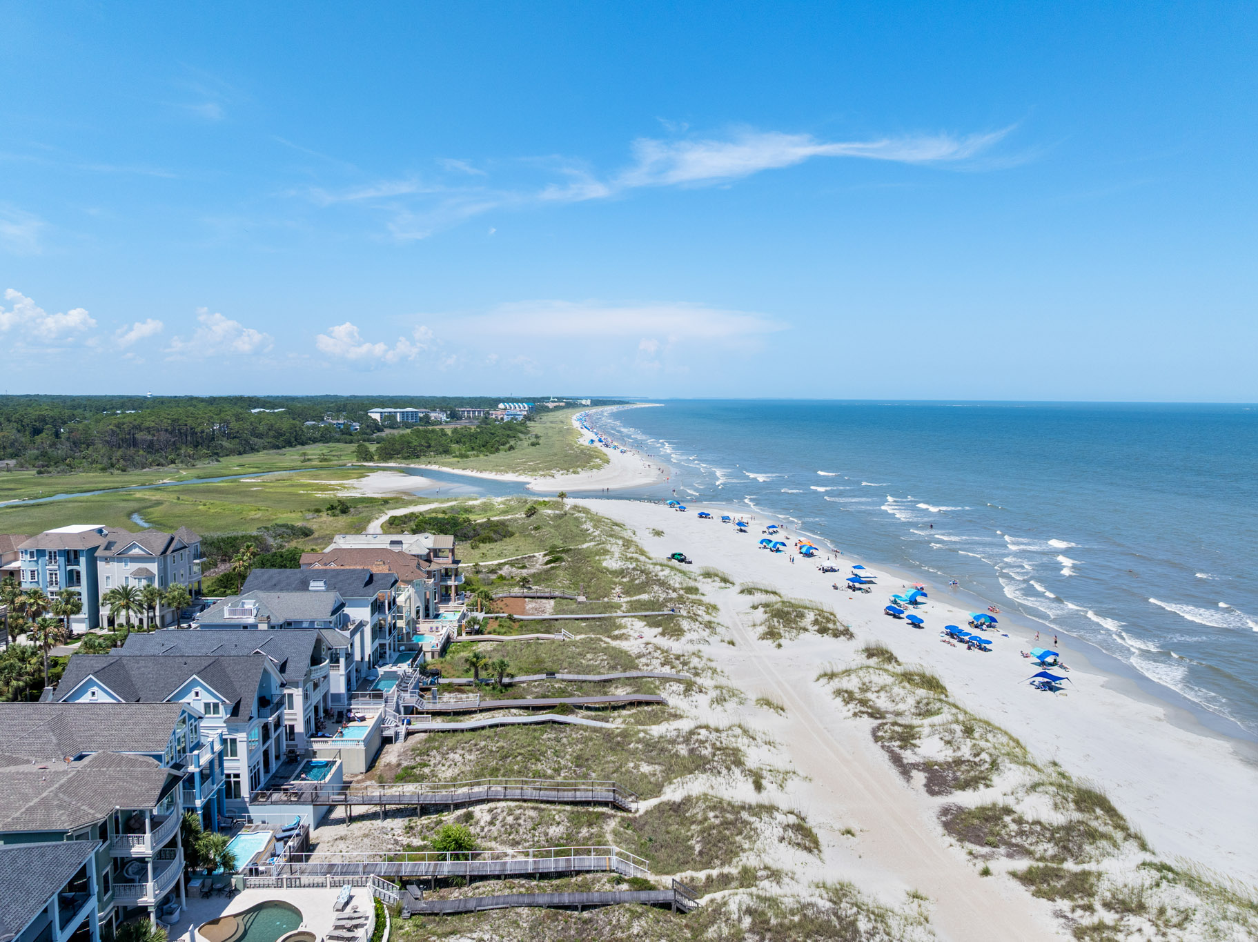 Beach access via the community boardwalk, shared by all Hilton Head Resort buildings