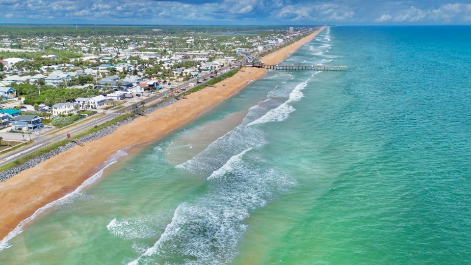 Aerial Image of FLagler Beach.