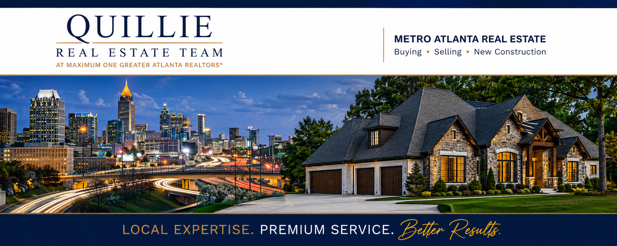 Metro Atlanta skyline and home - Local Expertise, Premium Service, Better Results