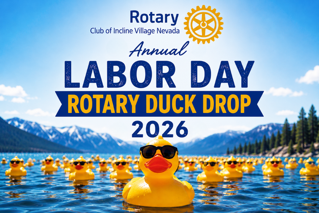 Annual Labor Day Rotary Duck Drop at The Village Green in Incline Village Nevada