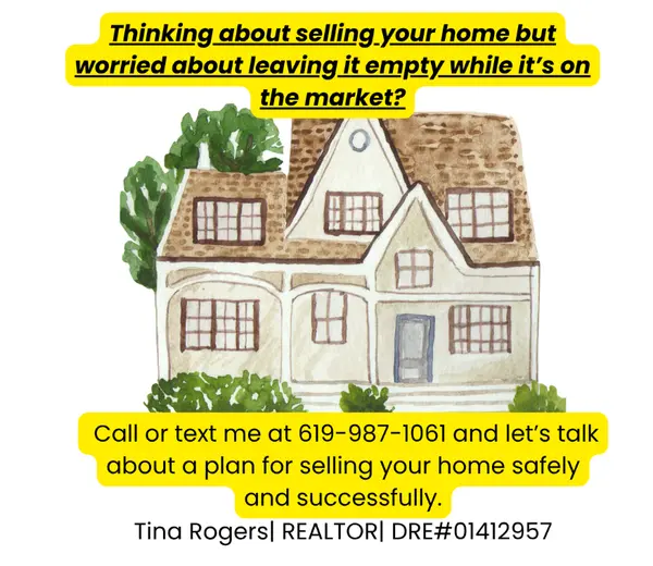 A vacant home can simplify showings, but it also needs a proactive protection plan.
Three practical steps for sellers:
• Avoid signaling that the property is empty. Maintain landscaping, promptly remove packages and flyers, and consider timed interior lighting.
• Use technology to monitor and manage access. Video doorbells, exterior cameras, motion-activated lights, smart locks, electronic lockboxes, and leak alerts can help.
• Build a local support network. Trusted neighbors and regular property checks can help spot a leak, broken window, pest issue, or other concern before it grows.
Before leaving a property unoccupied for an extended period, speak with your insurance company. Coverage and requirements can change when a home is vacant.
Selling from out of town in San Diego County? A clear plan can offer one less thing to worry about.
Tina Rogers, REALTOR® | 619-987-1061 | tinarogers41@gmail.com
https://tinarogers.chime.me/d8r5slyy
#HomeSelling #VacantHome #SanDiegoRealEstate